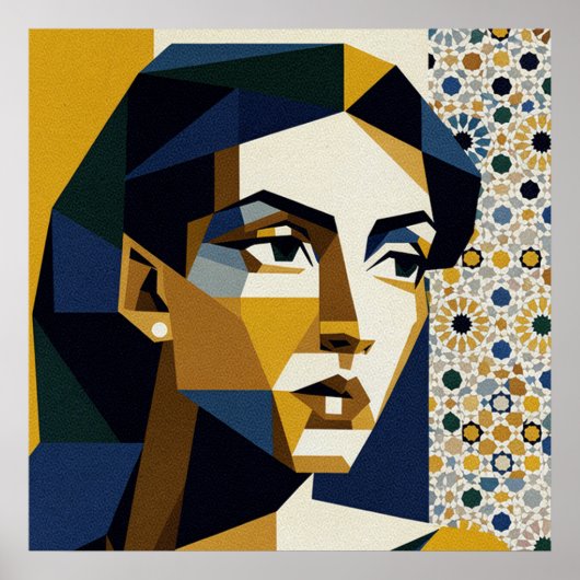 Art Deco Piano Woman Poster Jazz Age Music Room ポスター (正面)