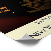 Art Deco Poster Train New York Central Station ポスター (角)