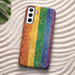Art Deco Pride Flag | Rainbow I Vintage 1920s Samsung Galaxy S22ケース