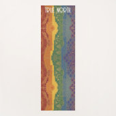 Art Deco Pride Flag | True North Personalised ヨガマット (正面)