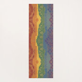 Art Deco Pride Flag | True North Personalised ヨガマット (裏面)