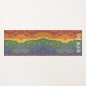 Art Deco Pride Flag | True North Personalised ヨガマット (正面(横))