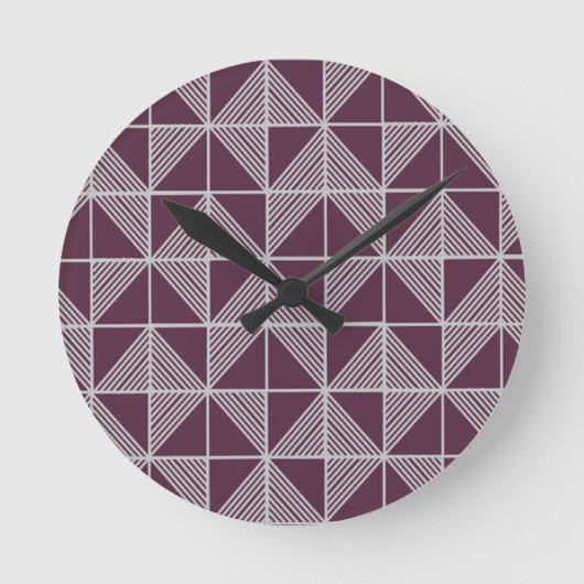 Art Deco Puzzle ラウンド壁時計 (正面)