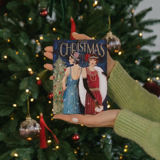 art deco retroヴィンテージ追加メッセージ カード