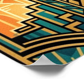 Art Deco Retro Film Strip Cartoon Character ポスター (角)