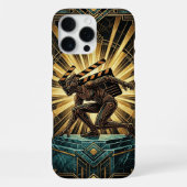 Art Deco Retro Sci-Fi iPhone 16 Pro Max Case  iPhoneケース (裏面)