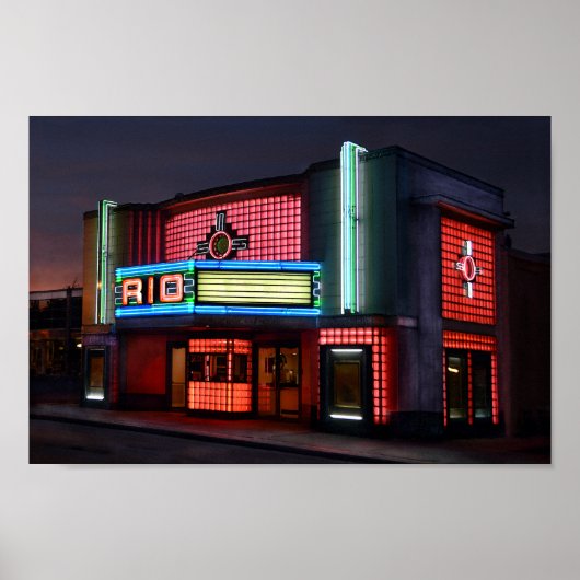 Art Deco Rio Theatre, Overland Park, Kansas ポスター (正面)