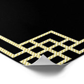 Art deco roaring 20's speakeasy prohibition  ポスター (角)