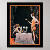Art Deco Roaring Twenties Flappers ポスター (正面)