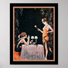 Art Deco Roaring Twenties Flappers ポスター