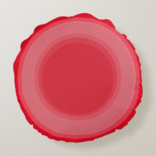 Art Deco Round Pillow in red ラウンドクッション (裏面)
