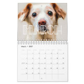 Art deco script family photo 20233 カレンダー (3月 2027)