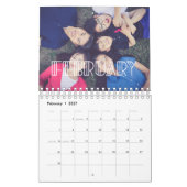 Art deco script family photo 20233 カレンダー (2月 2027)