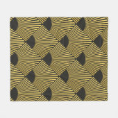 Art Deco seamless pattern フリースブランケット (正面(横))