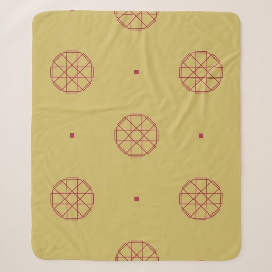Art deco seamless pattern background. abstract, ar シェルパブランケット (正面)