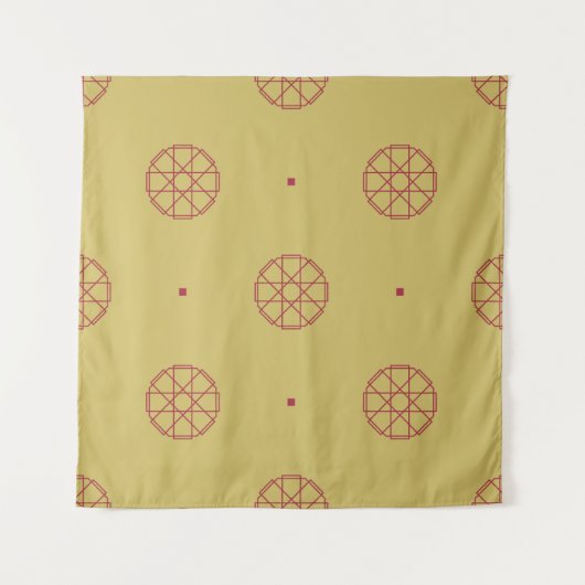 Art deco seamless pattern background. abstract, ar タペストリー (正面(横))