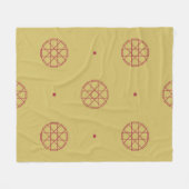 Art deco seamless pattern background. abstract, ar フリースブランケット (正面(横))
