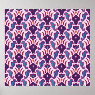 Art deco seamless pattern illustration ポスター