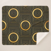 Art Deco seamless vintage wallpaper pattern シェルパブランケット (正面(横))