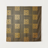 Art Deco seamless vintage wallpaper pattern タペストリー (正面(横))