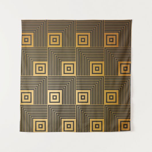 Art Deco seamless vintage wallpaper pattern タペストリー (正面)