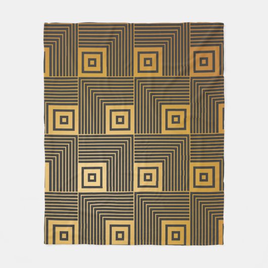 Art Deco seamless vintage wallpaper pattern フリースブランケット (正面)