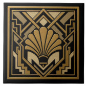 Art Deco Shell Design タイル (正面)