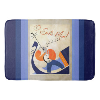Art Deco Singing Gondolier O Sole Mio バスマット