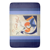 Art Deco Singing Gondolier O Sole Mio バスマット (正面縦)