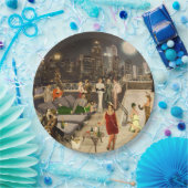 Art Déco Skyline ペーパープレート (パーティー)