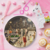 Art Déco Skyline ペーパープレート (パーティー)