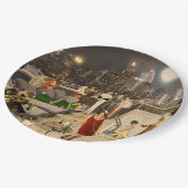 Art Déco Skyline ペーパープレート (アングル)