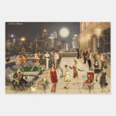 Art Déco Skyline ラッピングペーパーシート (正面)