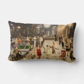 Art Déco Skyline ランバークッション (裏面)