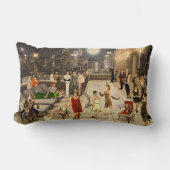 Art Déco Skyline ランバークッション (正面)