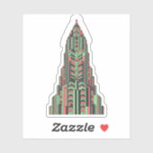 Art Deco Skyscraper Sticker シール (シート)
