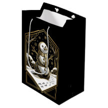 Art Deco Snowman Gift Bag