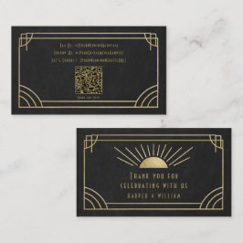 Art Deco Social & Thank You Cards 名刺