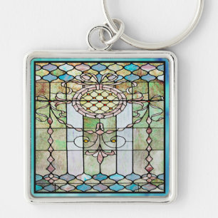 Art Deco Stained Glass 4 キーホルダー