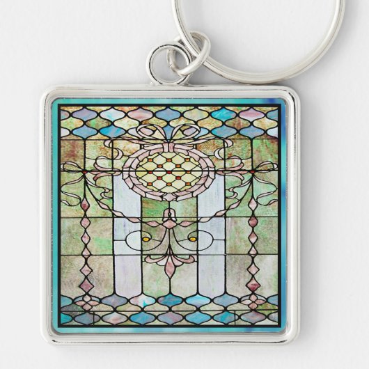 Art Deco Stained Glass 4 キーホルダー (正面)