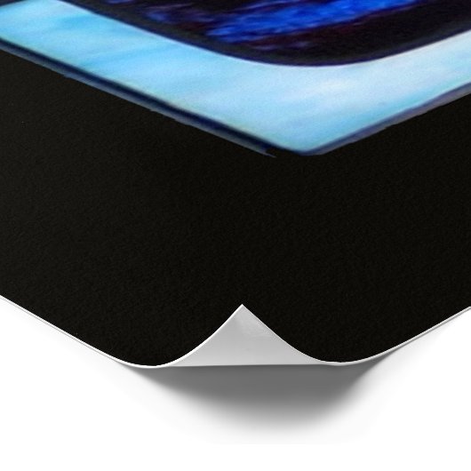 art deco stained glass window poster sq FROM 8.99 ポスター (角)