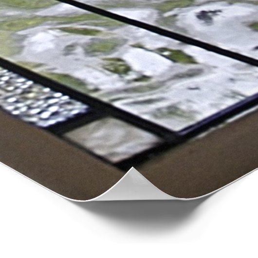 art deco standed glass window poster from 8.99 ポスター (角)