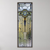art deco standed glass window poster from 8.99 ポスター (正面)