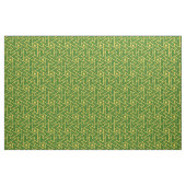 Art Deco Star Triangle Pattern - Green and Gold ファブリック (ファットクウォーター)