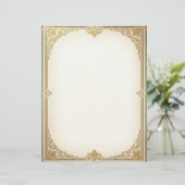 Art Deco Style Frame Stationery Paper レターヘッド (スタンド正面)