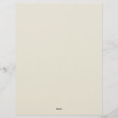 Art Deco Style Frame Stationery Paper レターヘッド (裏面)