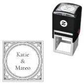 Art Deco Style Self-Inking Address Stamp セルフインキングスタンプ (インサイチュ)