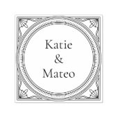 Art Deco Style Self-Inking Address Stamp セルフインキングスタンプ (デザイン)