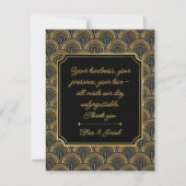 Art Deco Style Wedding Thank You Card サンキューカード (正面)