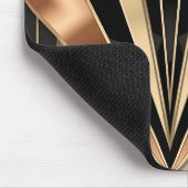 Art Deco Sunburst Geometric Luxury Design マウスパッド (コーナー)